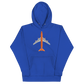 Hoodie Cotton Sweatshirt Men's Women's Braniff Boeing 747 1978 Ultra Color Scheme