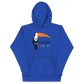 Hoodie Cotton Sweatshirt Men's Women's Braniff Toucan Flying Colors South America 1971