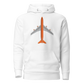 Hoodie Cotton Sweatshirt Men's Women's Braniff Boeing 747 1978 Ultra Color Scheme