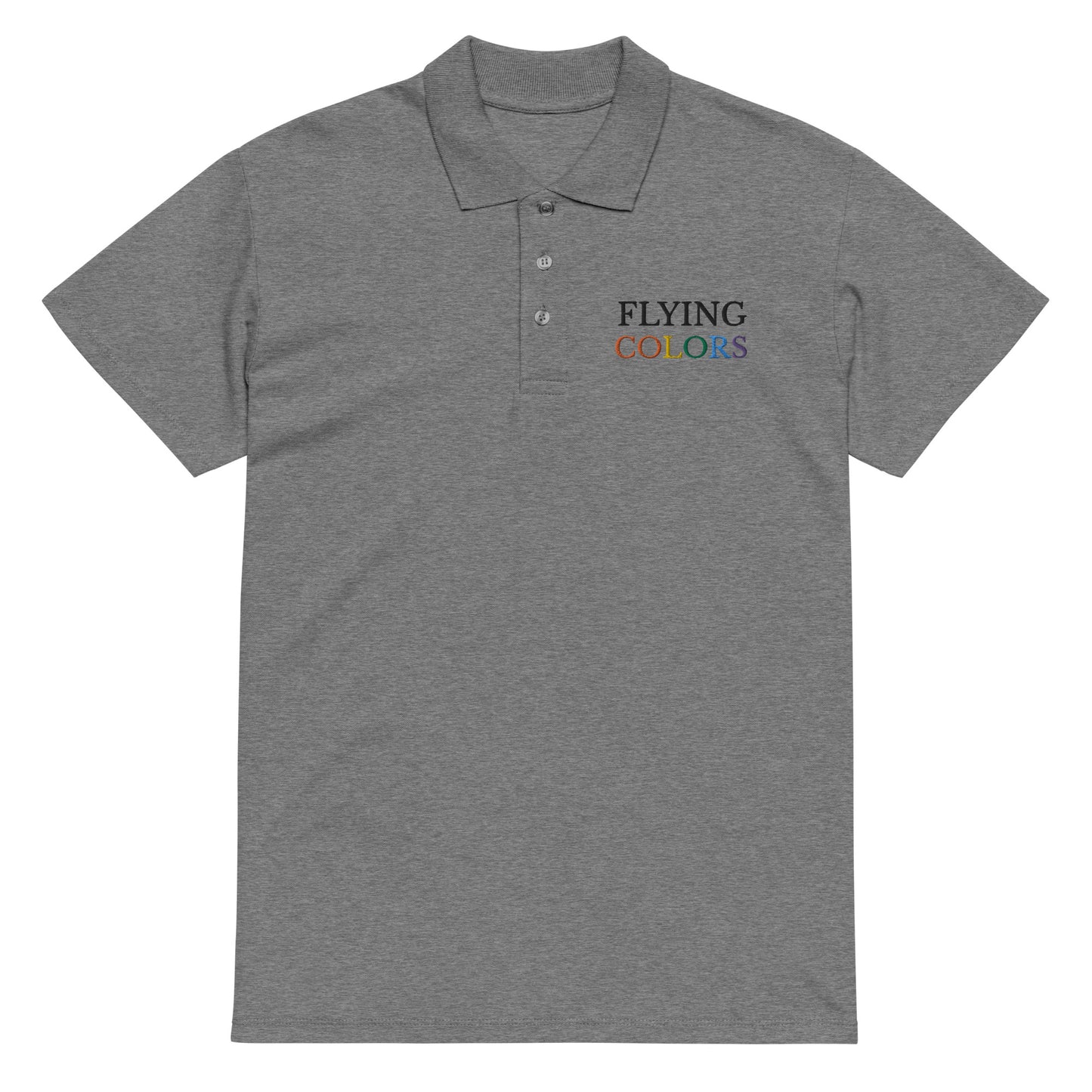Polo Shirt Premium Pique Braniff South America with Flying Colors Embroidery