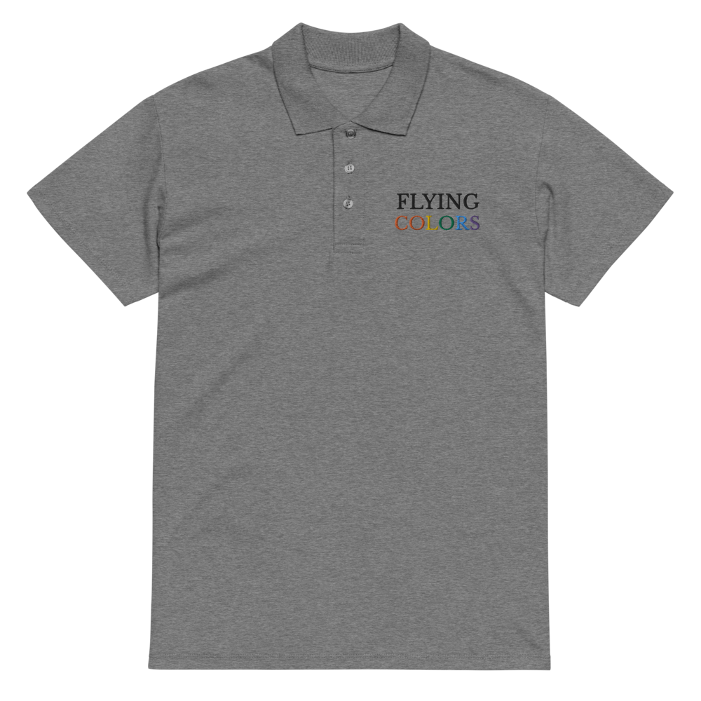 Polo Shirt Premium Pique Braniff South America with Flying Colors Embroidery