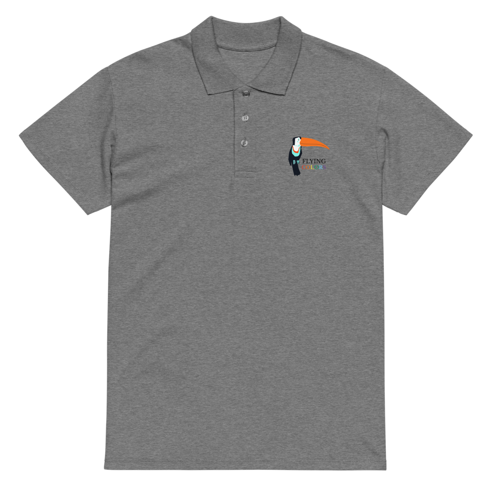 Polo Shirt Premium Pique Braniff Toucan South America with Flying Colors