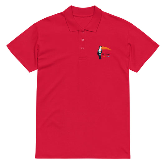 Polo Shirt Premium Pique Braniff Toucan South America with Flying Colors