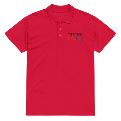 Polo Shirt Premium Pique Braniff South America with Flying Colors Embroidery