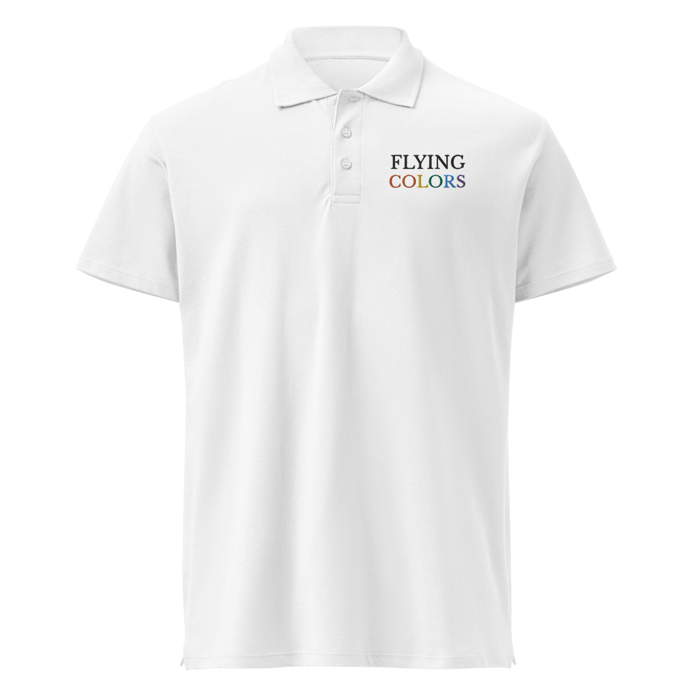 Polo Shirt Premium Pique Braniff South America with Flying Colors Embroidery