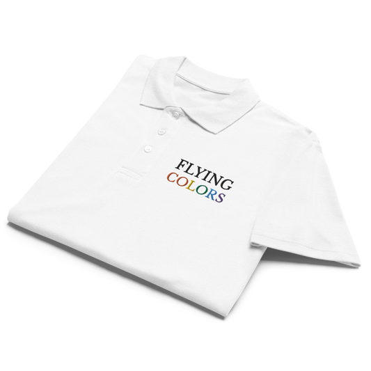 Polo Shirt Premium Pique Braniff South America with Flying Colors Embroidery