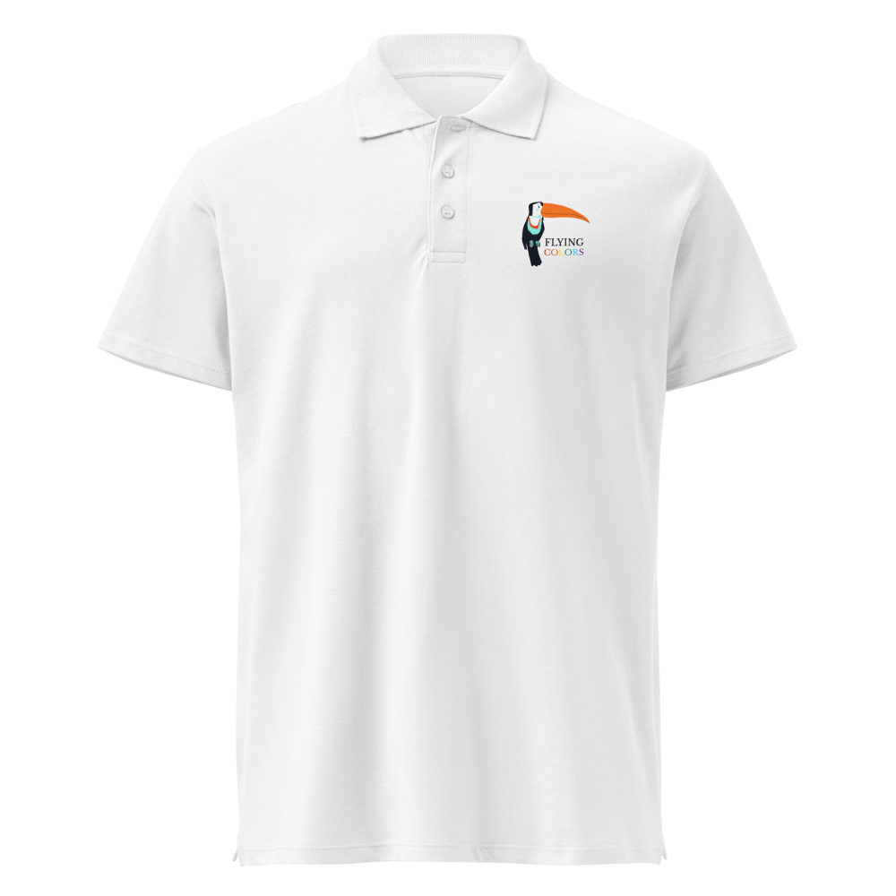 Polo Shirt Premium Pique Braniff Toucan South America with Flying Colors
