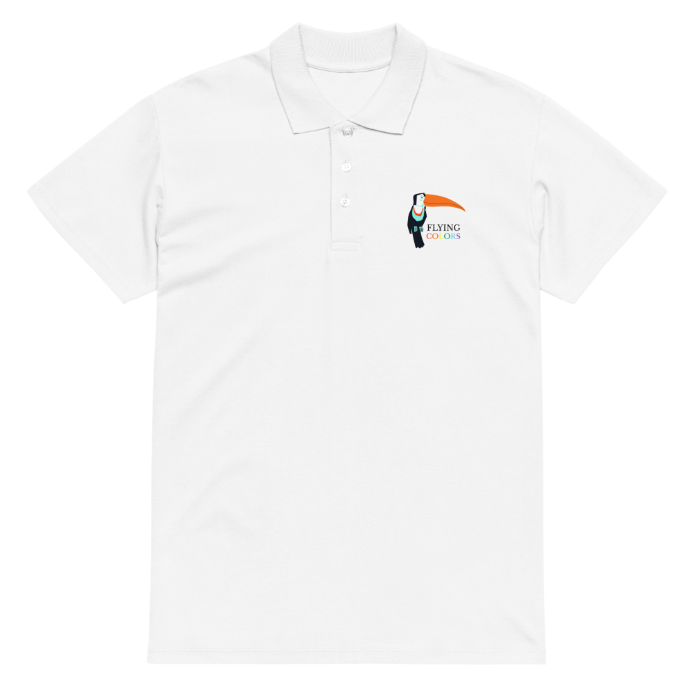 Polo Shirt Premium Pique Braniff Toucan South America with Flying Colors
