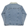 Jacket Denim Sherpa Men's Women's Braniff Bluebird of Happiness Embroidery