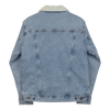 Jacket Denim Sherpa Men's Women's Braniff Bluebird of Happiness Embroidery