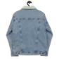 Jacket Denim Sherpa Men's Women's Braniff Flying Colors South America Embroidery