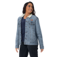 Jacket Denim Sherpa Men's Women's Braniff Bluebird of Happiness Embroidery