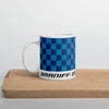 Coffee Mug 11oz 15oz 20oz Braniff Alexander Girard End of the Plain Plane EOTPP Blue Light Blue Check