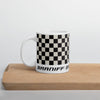 Coffee Mug 11oz 15oz 20oz Braniff Alexander Girard End of the Plain Plane EOTPP Black and White Check