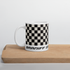 Coffee Mug 11oz 15oz 20oz Braniff Alexander Girard End of the Plain Plane EOTPP Black and White Check