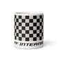 Coffee Mug 11oz 15oz 20oz Braniff Alexander Girard End of the Plain Plane EOTPP Black and White Check