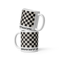 Coffee Mug 11oz 15oz 20oz Braniff Alexander Girard End of the Plain Plane EOTPP Black and White Check