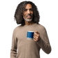Coffee Mug 11oz 15oz 20oz Braniff Alexander Girard End of the Plain Plane EOTPP Blue Light Blue Check