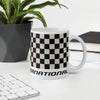 Coffee Mug 11oz 15oz 20oz Braniff Alexander Girard End of the Plain Plane EOTPP Black and White Check