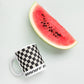Coffee Mug 11oz 15oz 20oz Braniff Alexander Girard End of the Plain Plane EOTPP Black and White Check