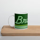 Coffee Mug 11 oz Braniff Halston Design Perseus Green Ultra with Power Paint Stripes 1978