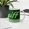 Coffee Mug 11 oz Braniff Halston Design Perseus Green Ultra with Power Paint Stripes 1978