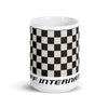 Coffee Mug 11oz 15oz 20oz Braniff Alexander Girard End of the Plain Plane EOTPP Black and White Check