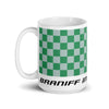 Coffee Mug 11oz 15oz 20oz Braniff Alexander Girard End of the Plain Plane EOTPP Green and White Check