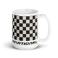 Coffee Mug 11oz 15oz 20oz Braniff Alexander Girard End of the Plain Plane EOTPP Black and White Check