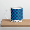 Coffee Mug 11oz 15oz 20oz Braniff Alexander Girard End of the Plain Plane EOTPP Blue Light Blue Check