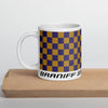 Coffee Mug 11oz 15oz 20oz Braniff Alexander Girard Design End of the Plain Plane EOTPP Purple Ochre Check