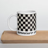 Coffee Mug 11oz 15oz 20oz Braniff Alexander Girard End of the Plain Plane EOTPP Black and White Check