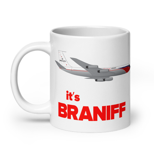 Coffee Mug 11oz 15oz 20oz Braniff it's Braniff Boeing 707-227 El Dorado 1959