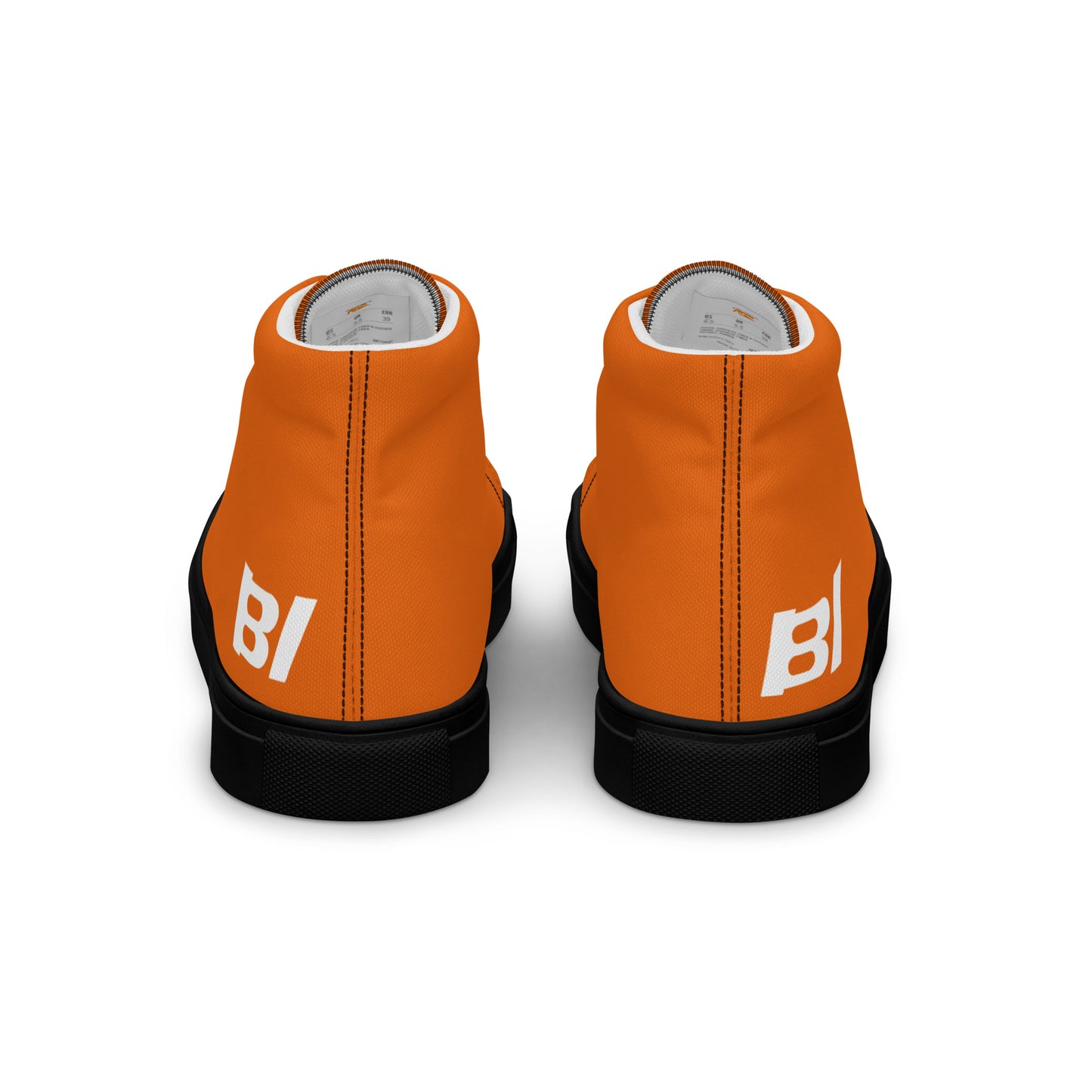 Braniff Sky High Top Canvas Shoes Womens BI Logo End of the Plain Plane 1965 Orange ONLY Available in Certain Countries See List Below