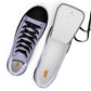 Braniff Sky High Top Canvas Shoes Womens BI Logo End of the Plain Plane 1965 Periwinkle Blue Lavender ONLY Available in Certain Countries See List Below