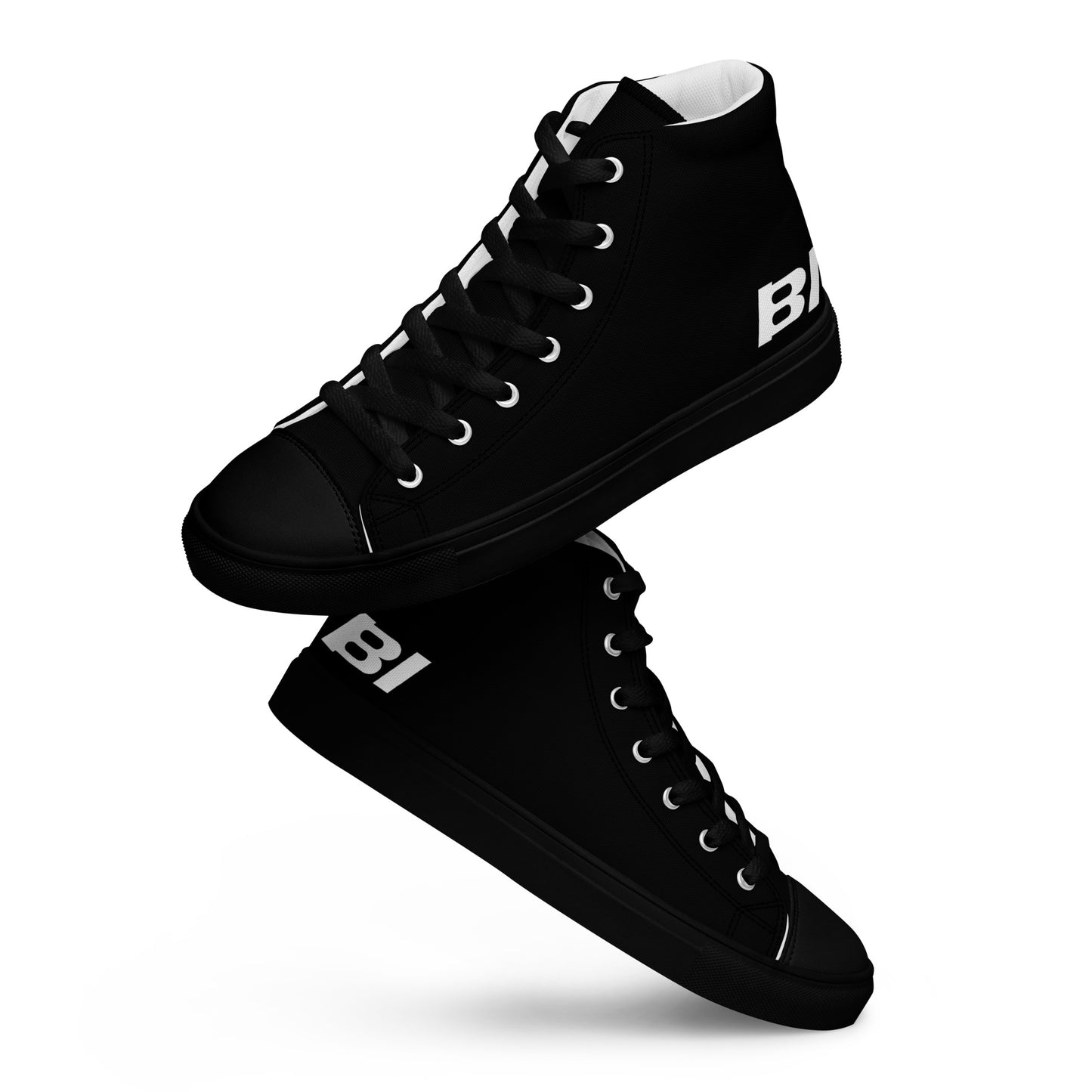 Braniff Sky High Top Canvas Shoes Womens BI Logo End of the Plain Plane 1965 Black ONLY Available in Certain Countries See List Below