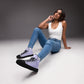 Braniff Sky High Top Canvas Shoes Womens BI Logo End of the Plain Plane 1965 Periwinkle Blue Lavender ONLY Available in Certain Countries See List Below