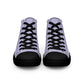 Braniff Sky High Top Canvas Shoes Womens BI Logo End of the Plain Plane 1965 Periwinkle Blue Lavender ONLY Available in Certain Countries See List Below