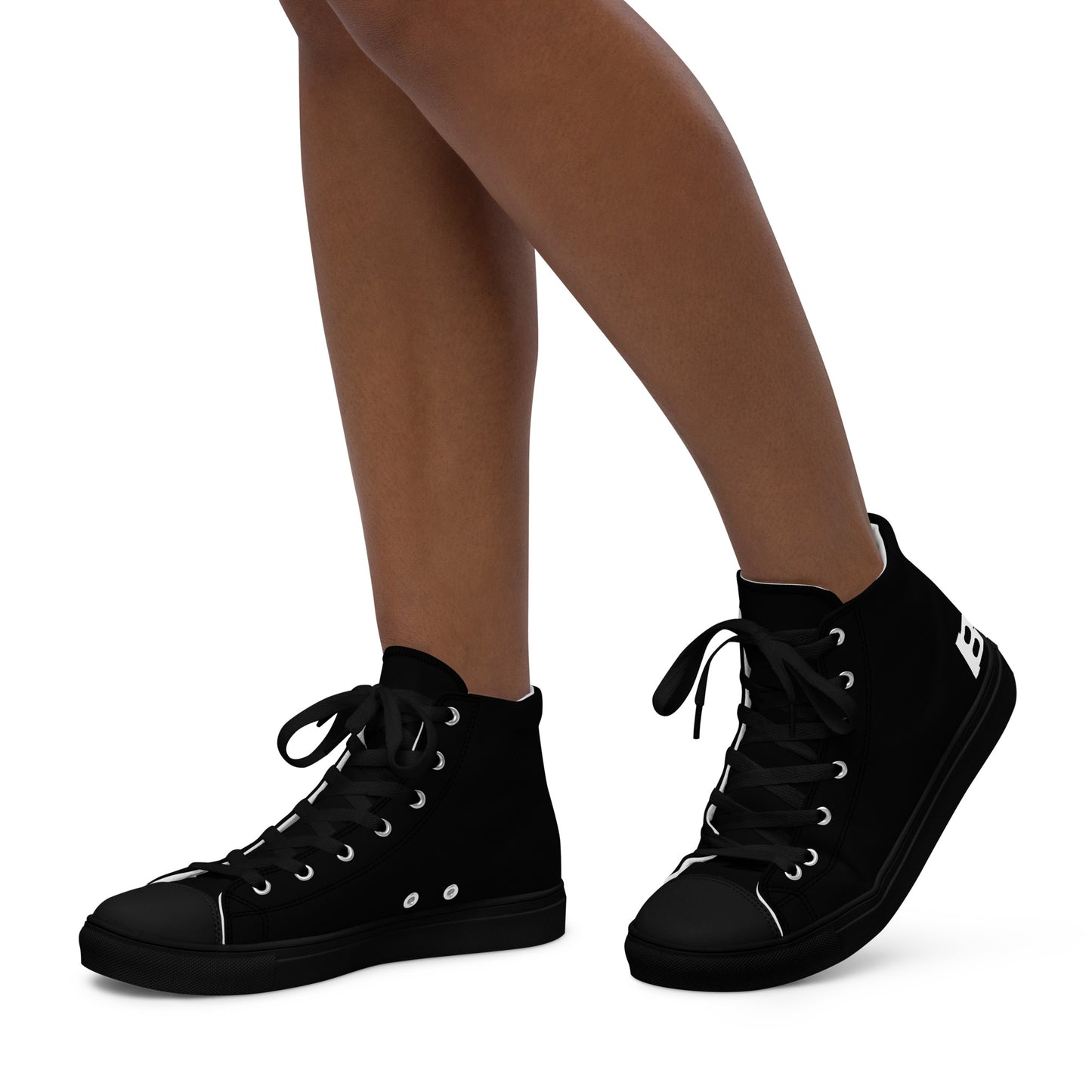 Braniff Sky High Top Canvas Shoes Womens BI Logo End of the Plain Plane 1965 Black ONLY Available in Certain Countries See List Below