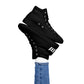 Braniff Sky High Top Canvas Shoes Womens BI Logo End of the Plain Plane 1965 Black ONLY Available in Certain Countries See List Below