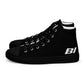 Braniff Sky High Top Canvas Shoes Womens BI Logo End of the Plain Plane 1965 Black ONLY Available in Certain Countries See List Below