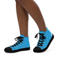 Braniff Sky High Top Canvas Shoes Womens BI Logo End of the Plain Plane 1965 New Medium Blue ONLY Available in Certain Countries See List Below