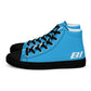 Braniff Sky High Top Canvas Shoes Womens BI Logo End of the Plain Plane 1965 New Medium Blue ONLY Available in Certain Countries See List Below