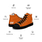 Braniff Sky High Top Canvas Shoes Womens BI Logo End of the Plain Plane 1965 Orange ONLY Available in Certain Countries See List Below