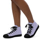 Braniff Sky High Top Canvas Shoes Womens BI Logo End of the Plain Plane 1965 Periwinkle Blue Lavender ONLY Available in Certain Countries See List Below
