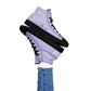 Braniff Sky High Top Canvas Shoes Womens BI Logo End of the Plain Plane 1965 Periwinkle Blue Lavender ONLY Available in Certain Countries See List Below