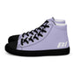 Braniff Sky High Top Canvas Shoes Womens BI Logo End of the Plain Plane 1965 Periwinkle Blue Lavender ONLY Available in Certain Countries See List Below