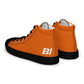 Braniff Sky High Top Canvas Shoes Womens BI Logo End of the Plain Plane 1965 Orange ONLY Available in Certain Countries See List Below