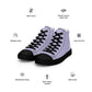 Braniff Sky High Top Canvas Shoes Womens BI Logo End of the Plain Plane 1965 Periwinkle Blue Lavender ONLY Available in Certain Countries See List Below