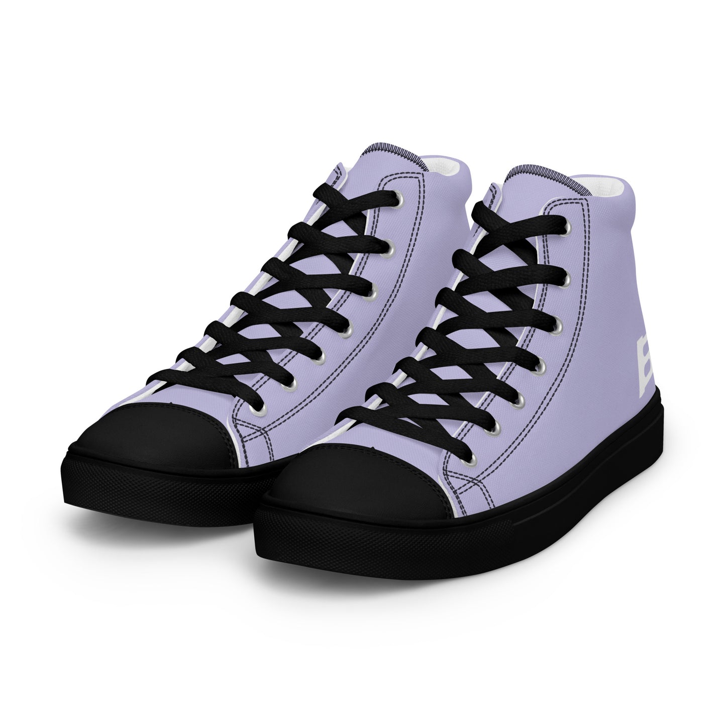 Braniff Sky High Top Canvas Shoes Womens BI Logo End of the Plain Plane 1965 Periwinkle Blue Lavender ONLY Available in Certain Countries See List Below